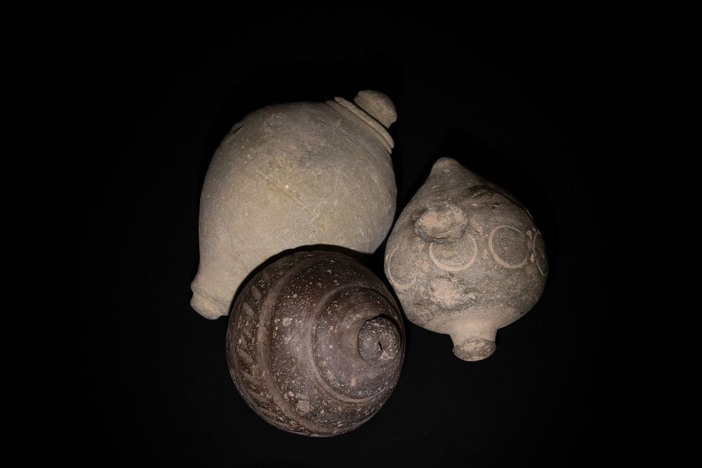 Lot 262: A Lot of 3 Medieval Terracotta Containers Probably...
