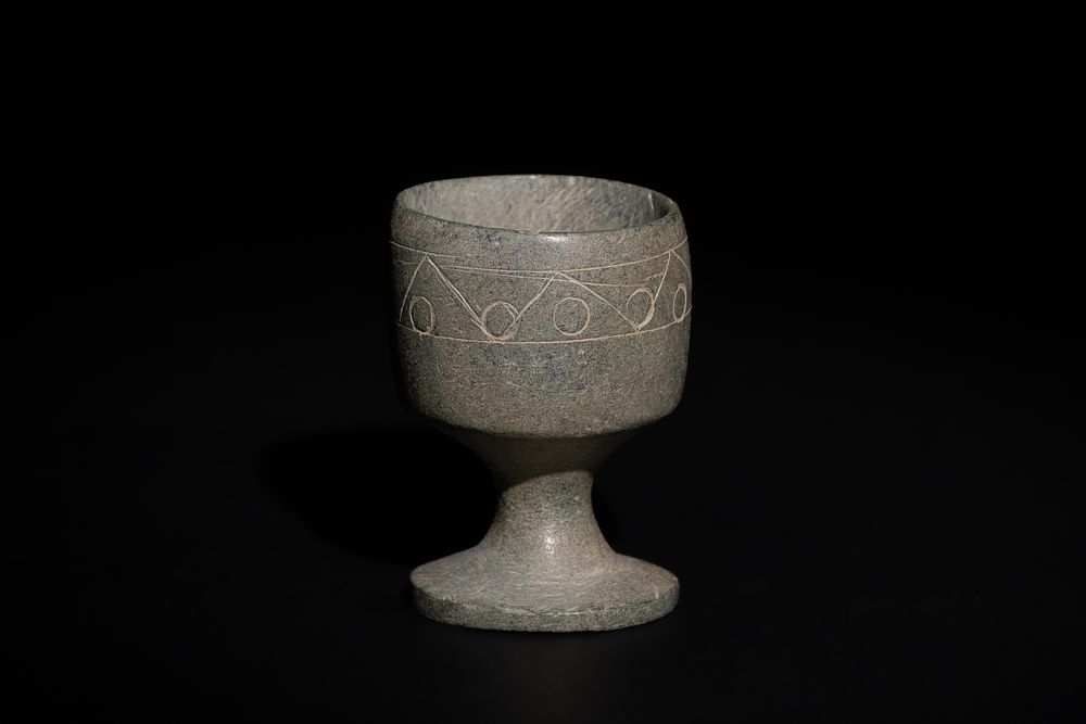 Lot 275: An Ancient Near Eastern/ Bactrian Steatite Vessel in...