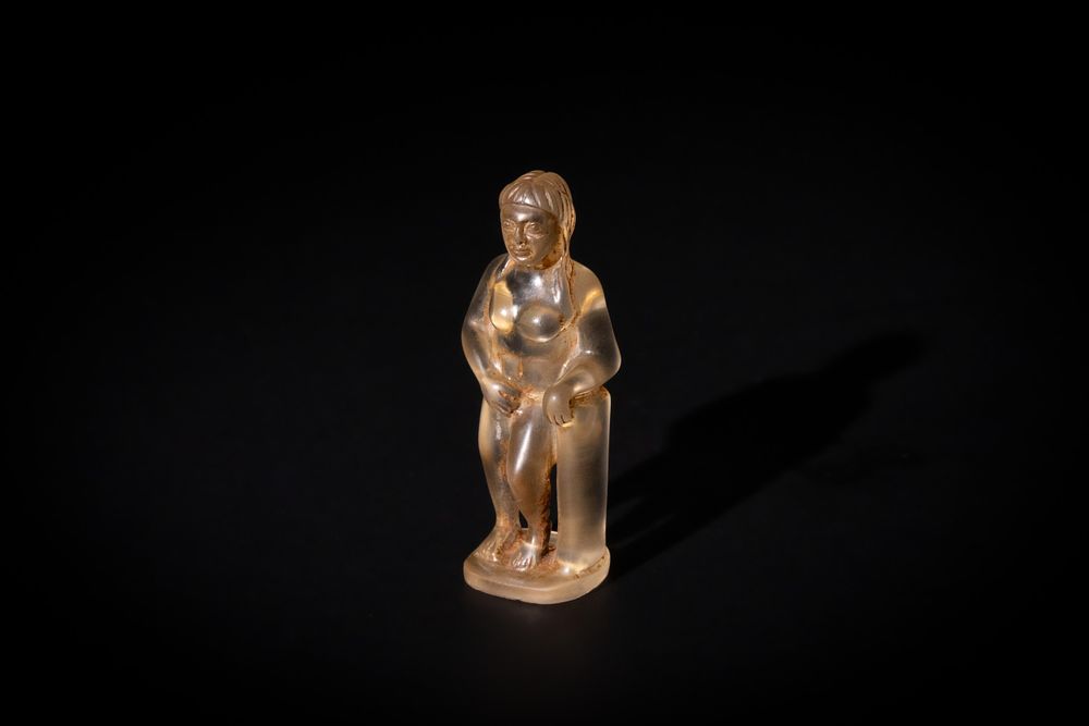 Lot 282: A Rock Crystal Statue of the Goddess Venus,...