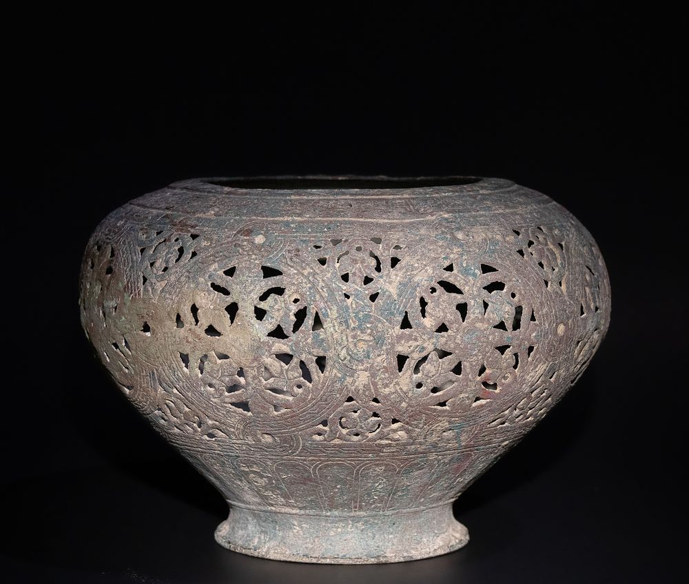 Lot 273: An Islamic Seljuk Khorasan Bronze Incense Burner, Circa...