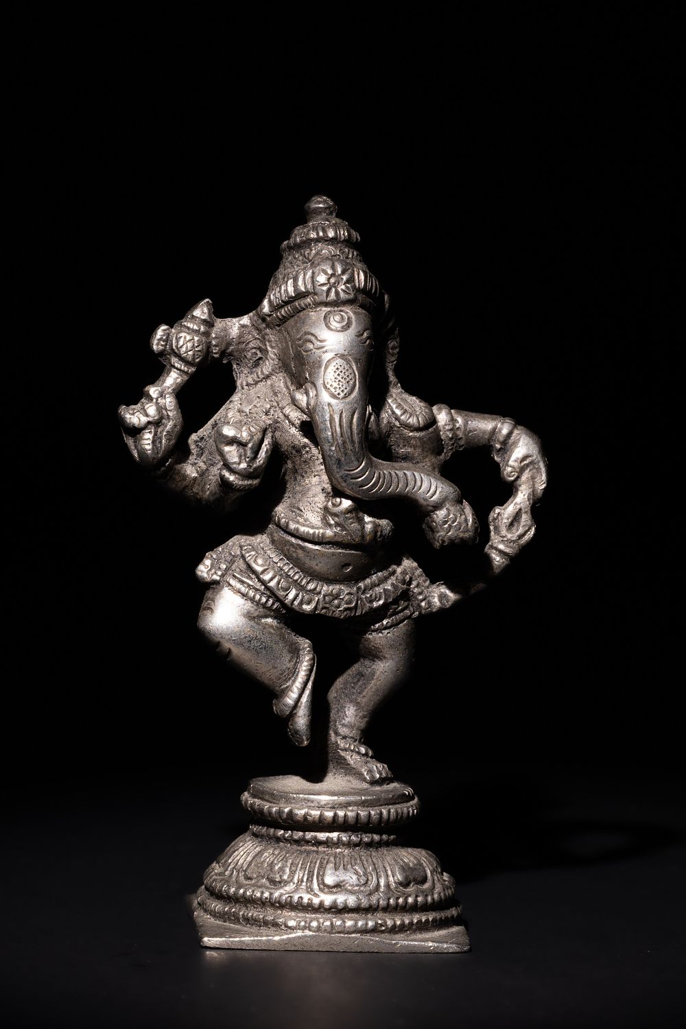 Lot 165: An Indian Bronze Lord Ganesha Statue with Multiple...