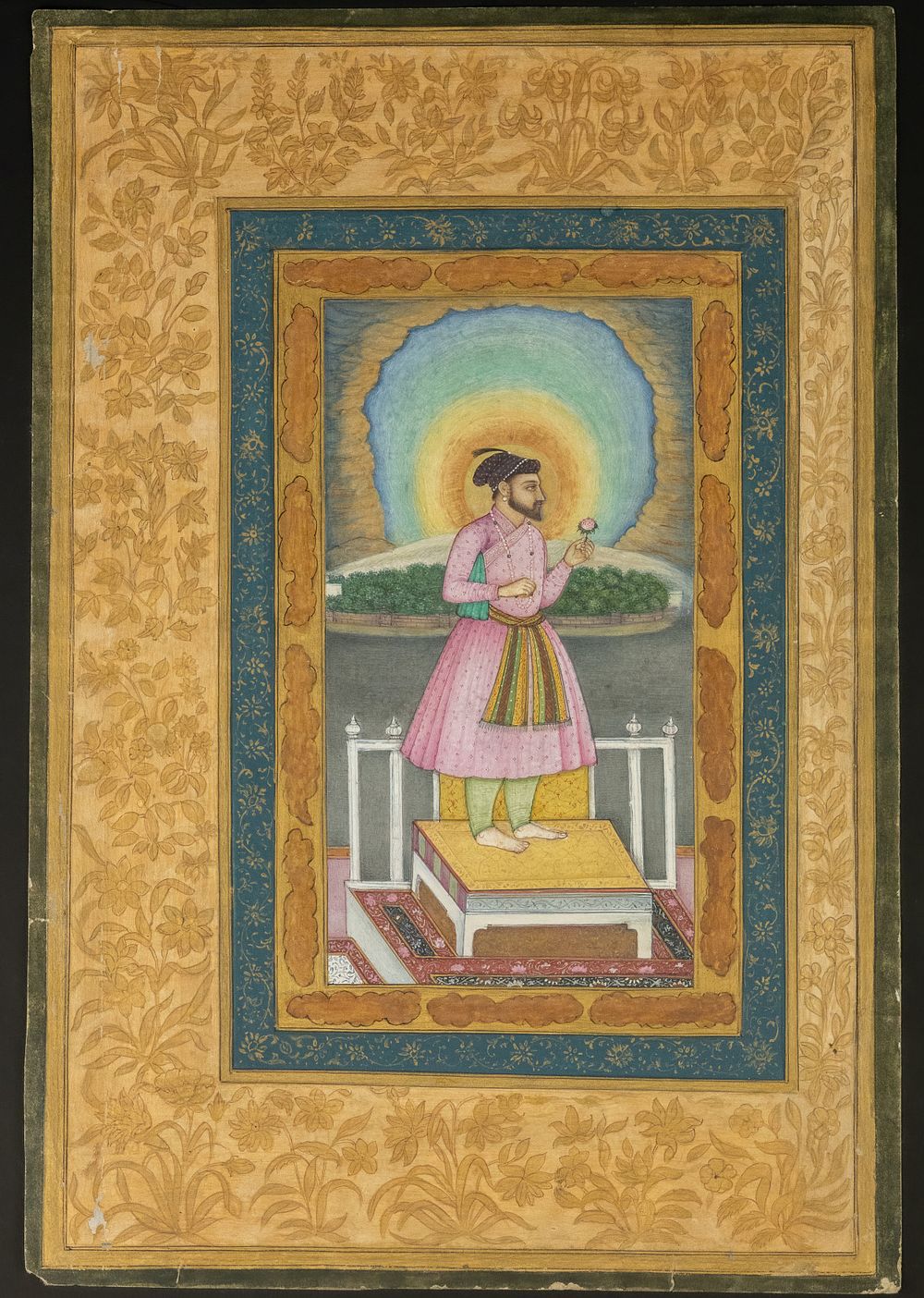 Lot 176: An Indian Miniature Painting Depicting a Portrait of...