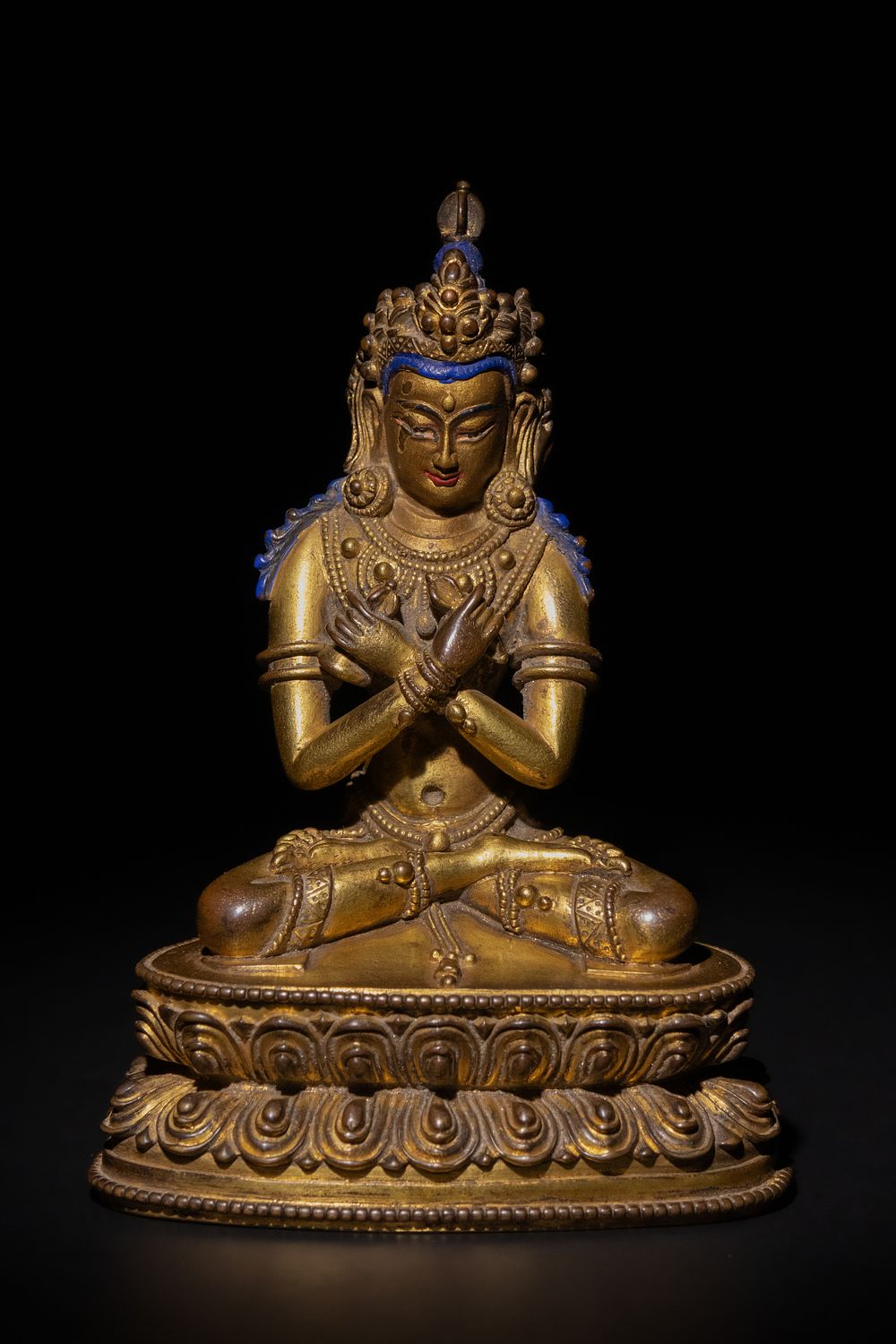Lot 207: A Tibetan Gilded Bronze Statue of Avalokiteshvara, 19th...