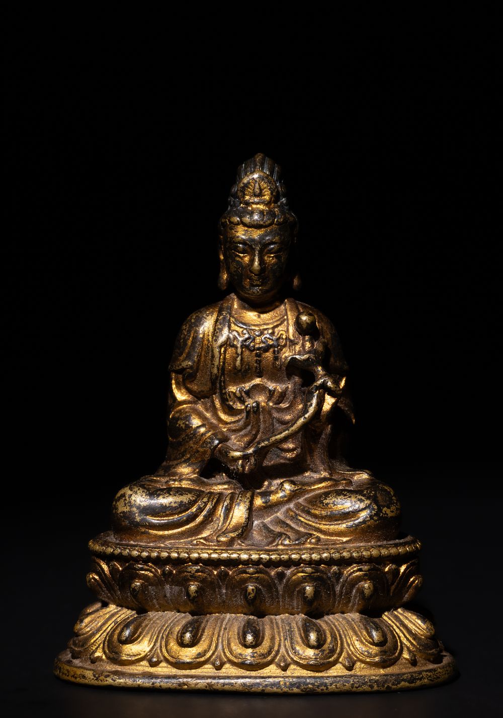 Lot 217: A Tibetan Bronze Gilt Statue of Avalokiteshvara,