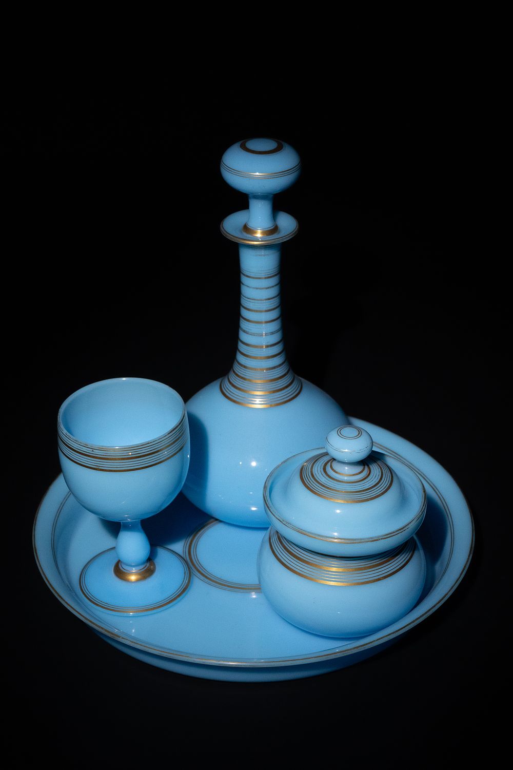 Lot 292: A Charles X French Opaline Bedroom Set with...