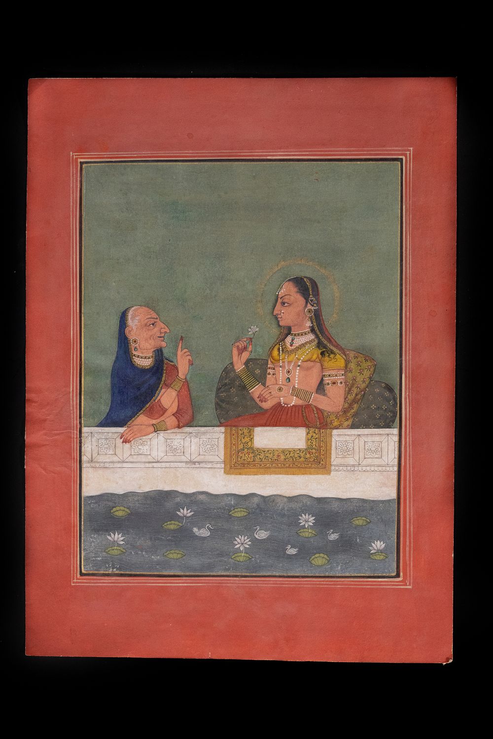 Lot 209: An Indian Miniature Painting of Maharani Sawtii with...