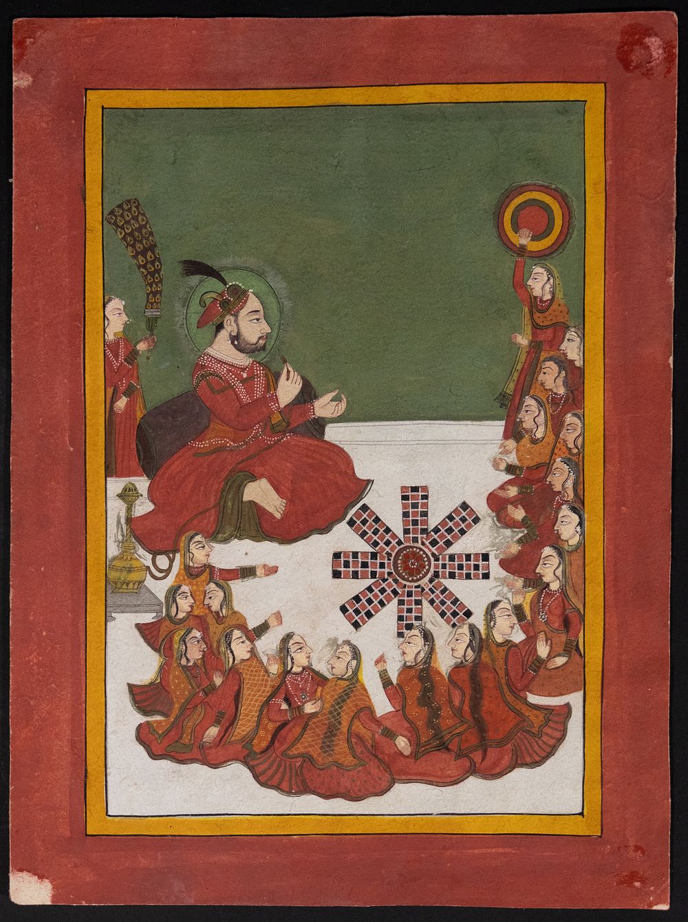 Lot 211: An Indian Miniature Painting of Maharaja Gaj Singh...