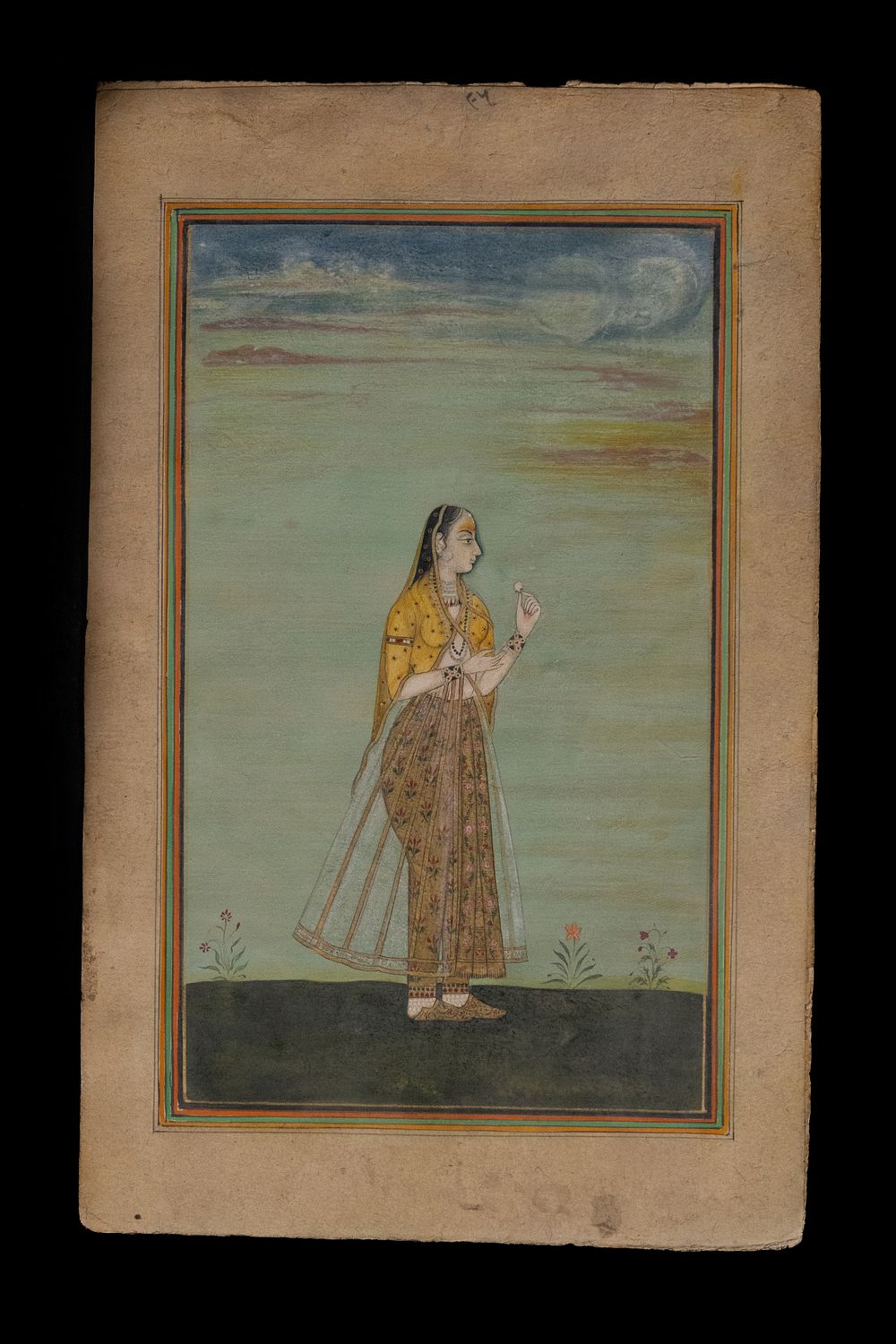 Lot 213: An Indian Miniature Painting of a Noble Lady...