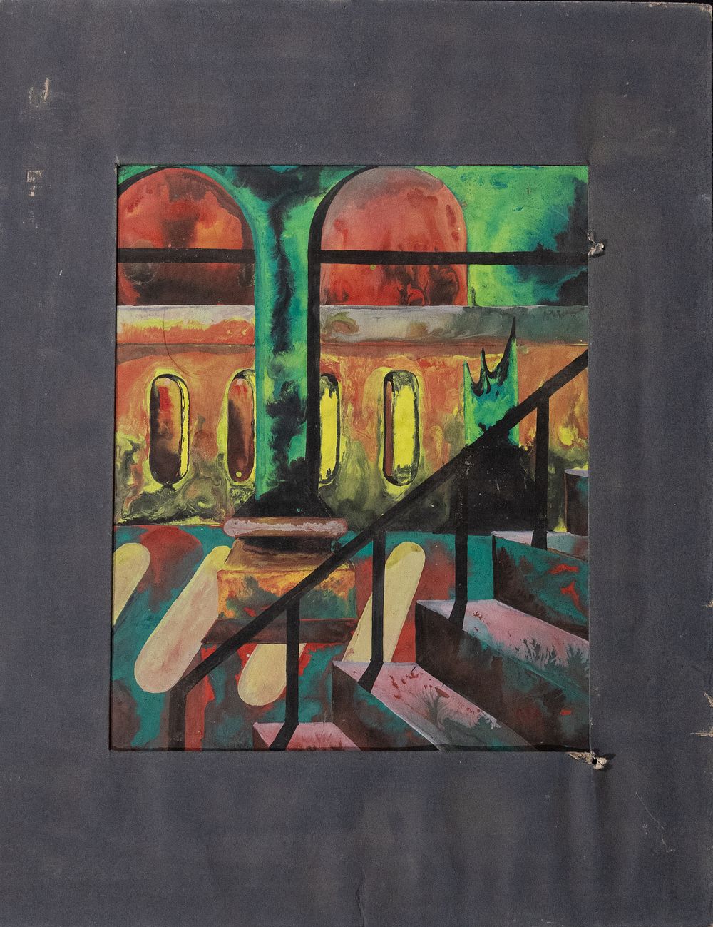 Lot 225: Krishnaji Howlaji Ara, "Untitled", Gouache on Paper (1914-1985).