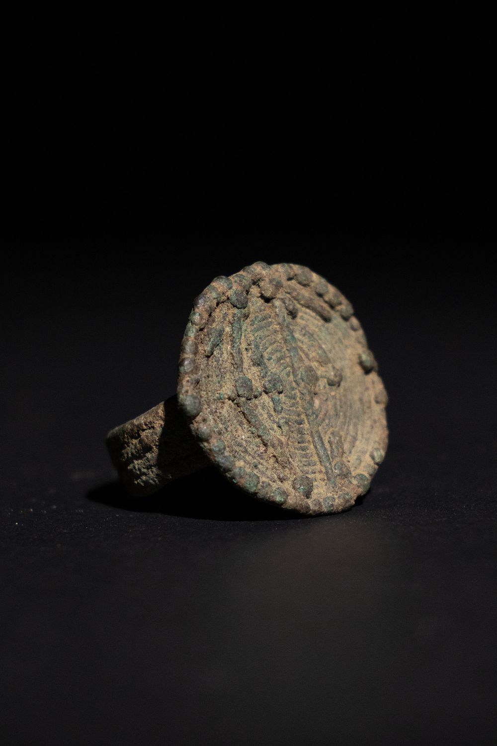 Lot 279: A Luristani Bronze Signet Ring, 1200–650 BCE.