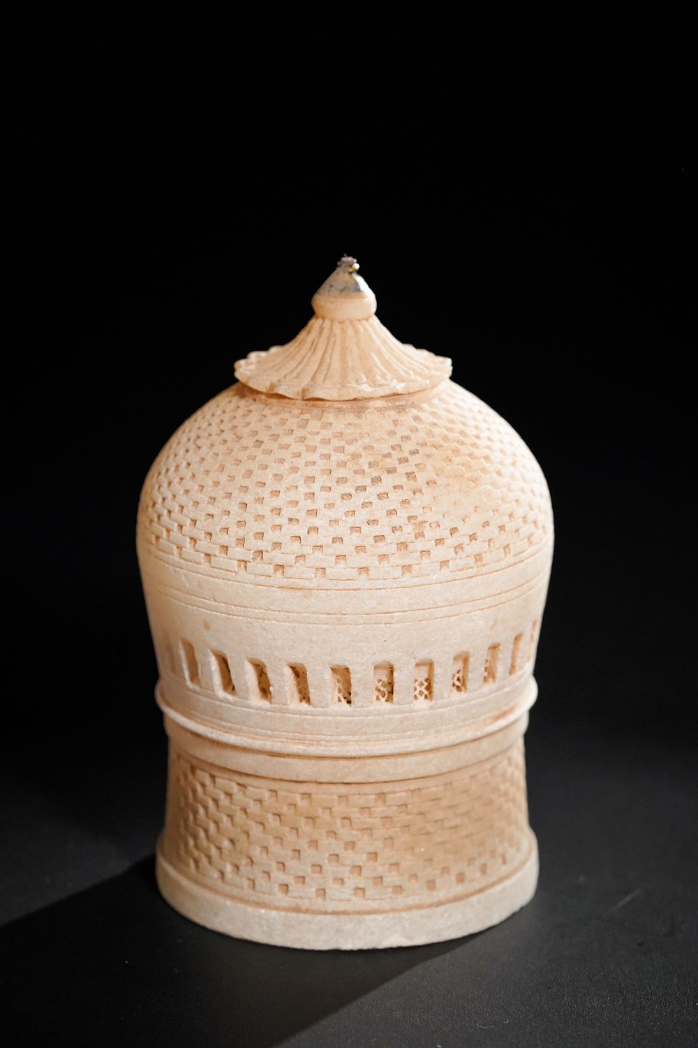 Lot 177: An Alabaster Buddhist Architectural Finial from a Stupa,...