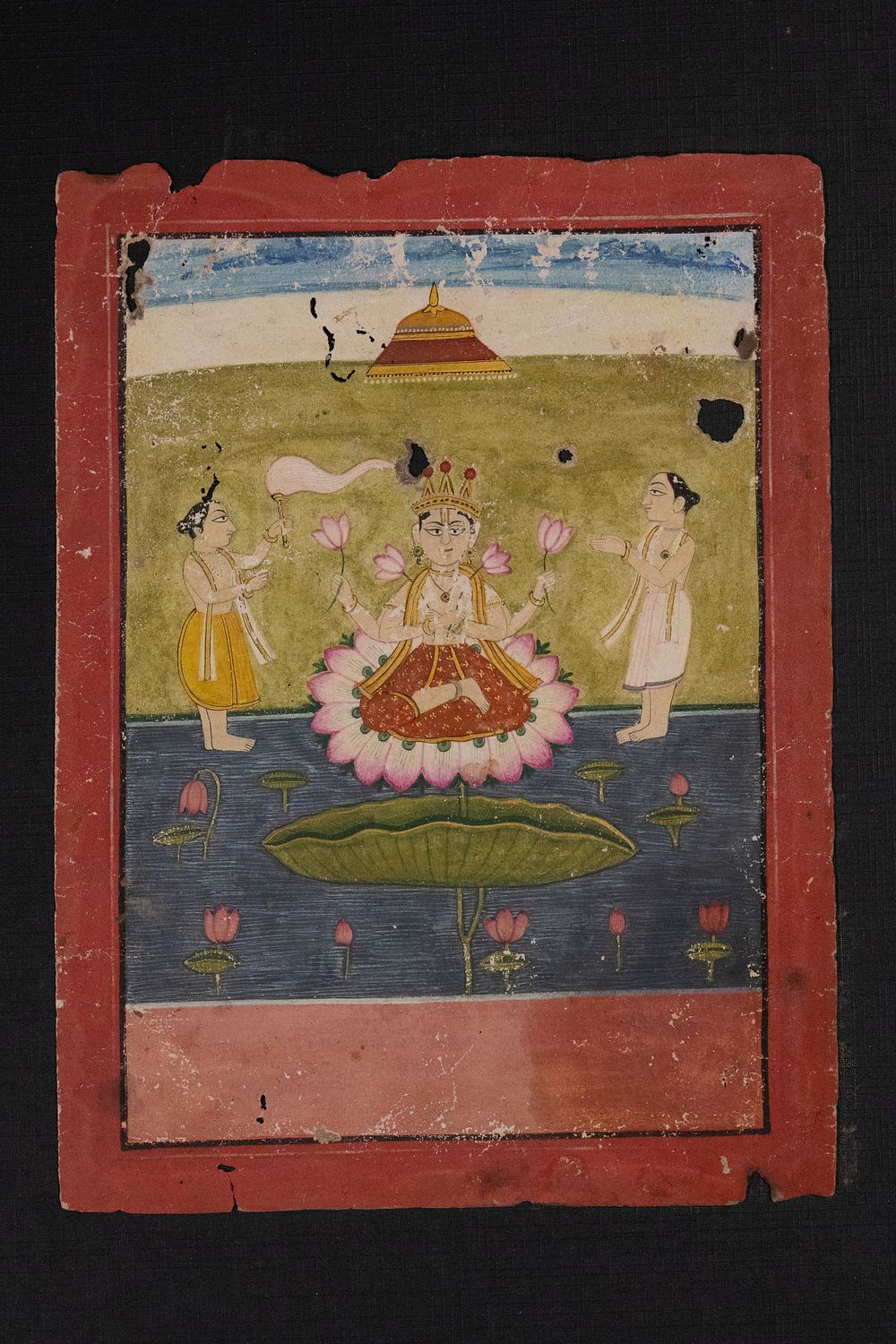 Lot 200: An Indian Miniature of the Goddess Lakshmi Seated...