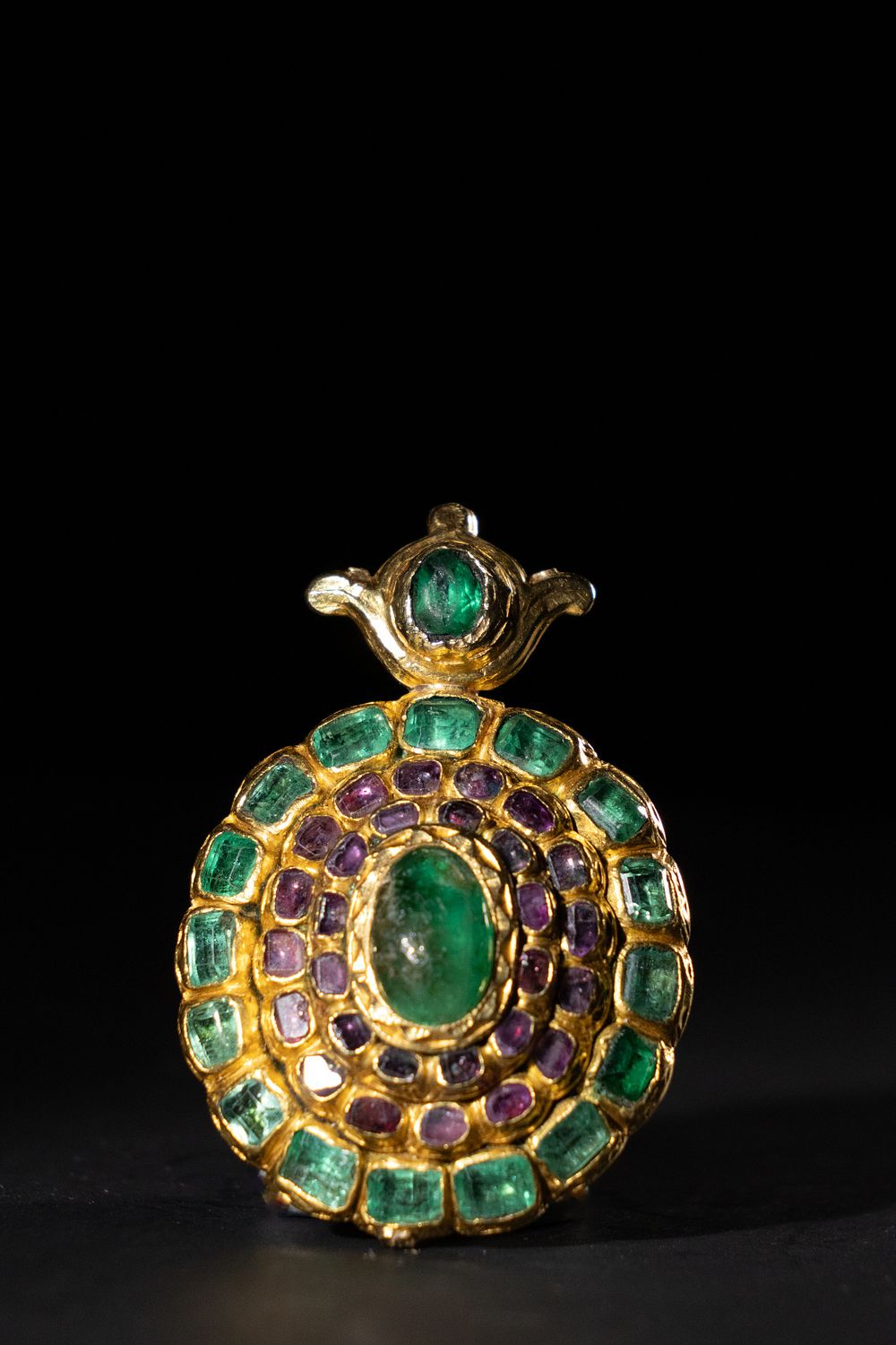 Lot 226: A Mughal High-Karat Gold Serpich (Taj) Head Ornament,...