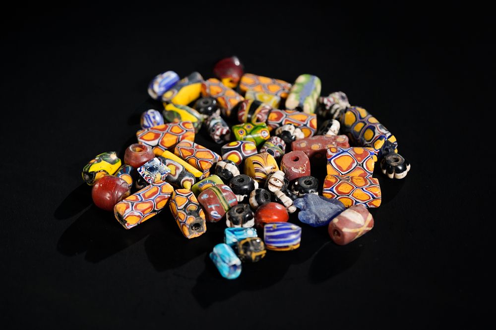 Lot 394: A Collection of Venetian Beads.