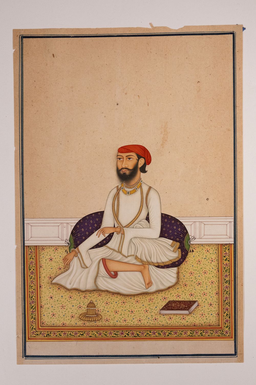 Lot 183: An Indian Portrait Miniature of a Nobleman in...