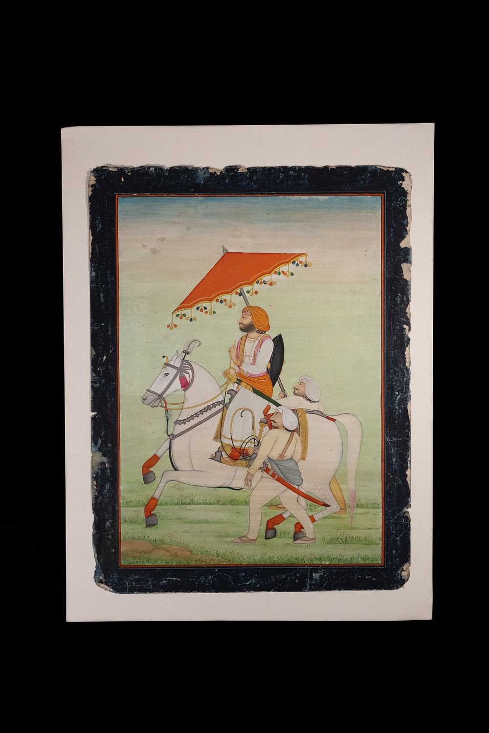 Lot 184: A Northern Indian Miniature Painting of a Horseback...