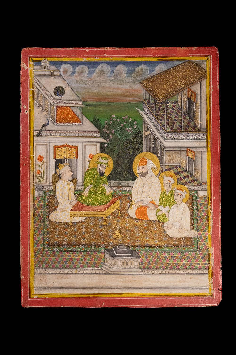 Lot 208: An Indian Mughal Miniature Painting of a Seated...