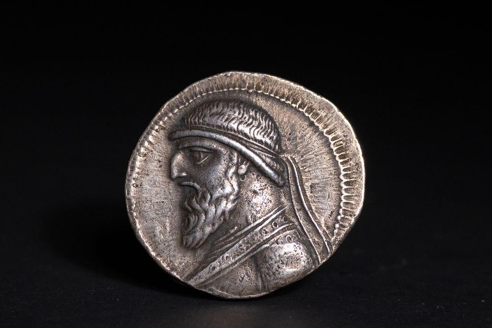 Lot 217: A Parthian Silver Tetradrachm of King Mithradates II,...