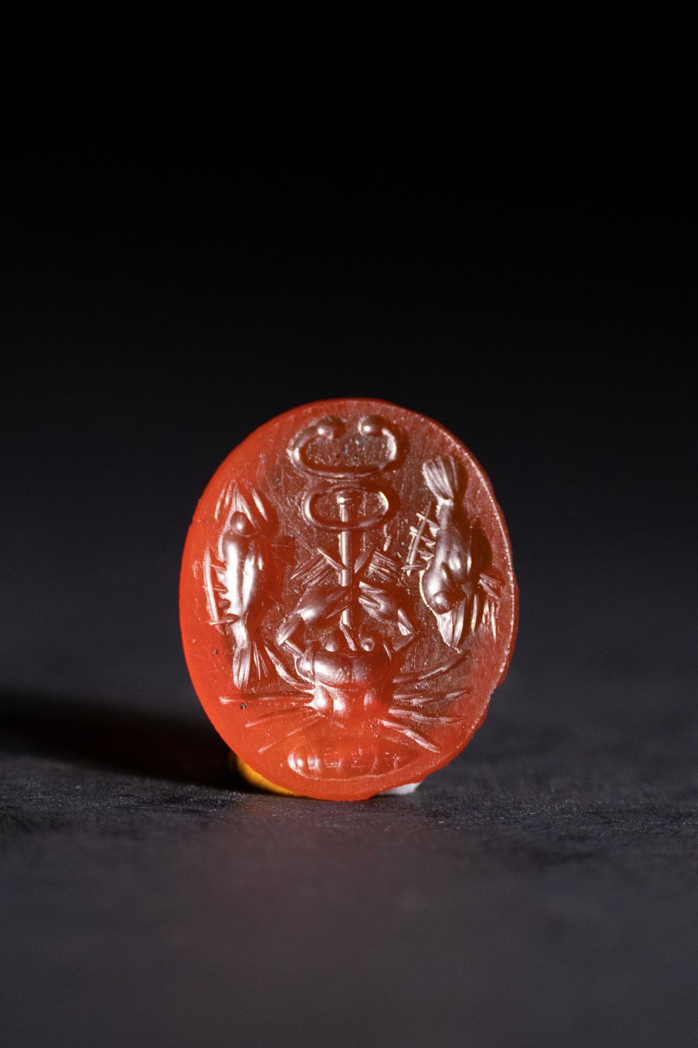 Lot 219: A Roman or Earlier Agate Intaglio Engraved with...