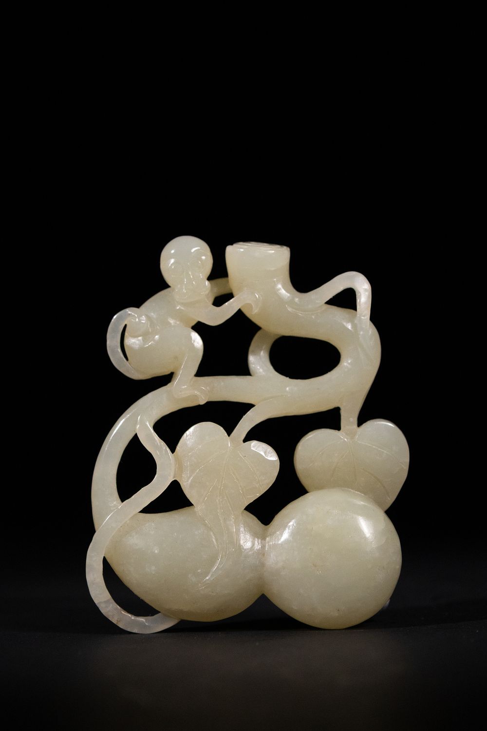 Lot 269: A Chinese Pale Celadon Jade Carving of a...