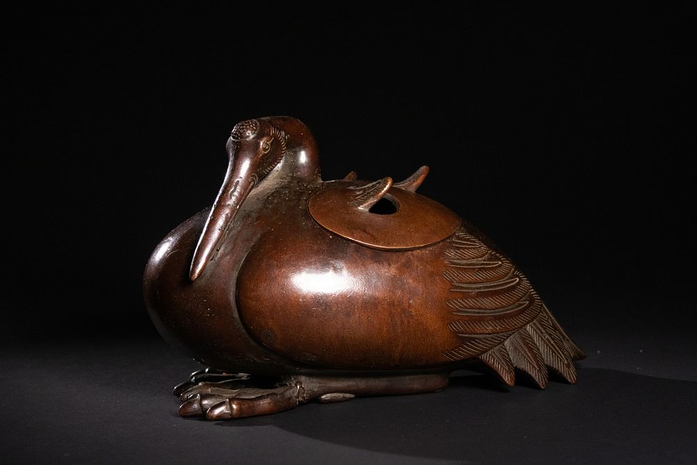 Lot 324: A Chinese Bronze Censer in the Form of...