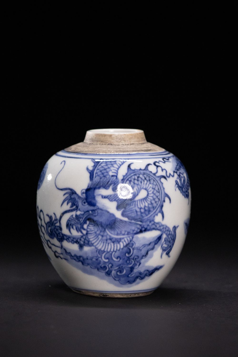 Lot 336: A Chinese Blue and White Porcelain Jar with...