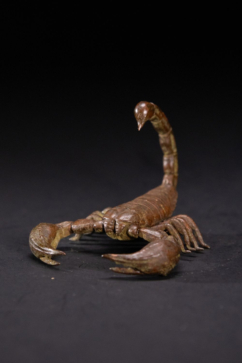 Lot 382: A Japanese Bronze Figure of a Scorpion.