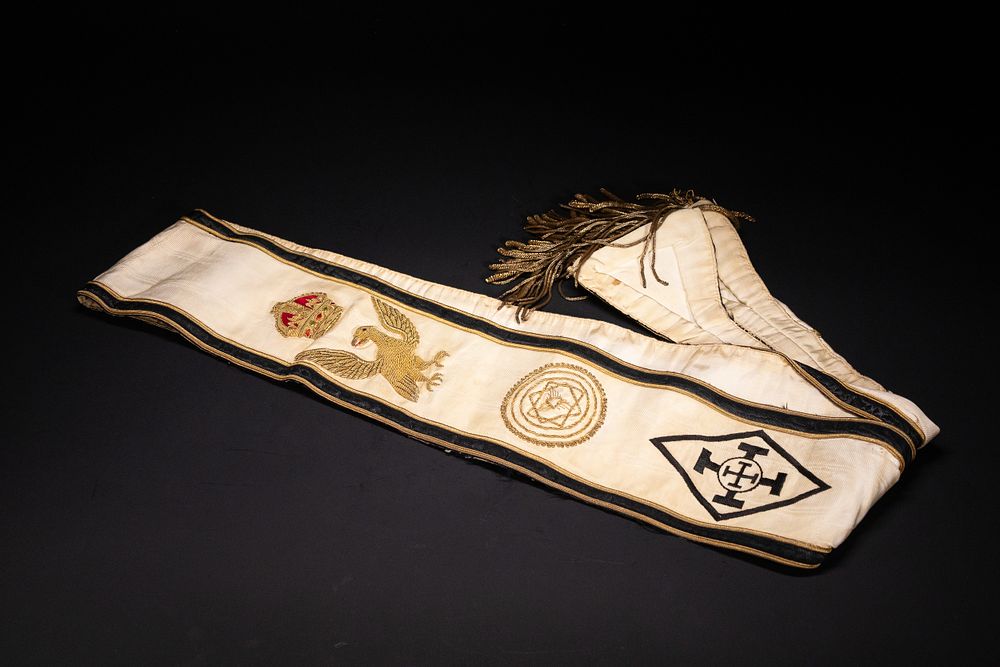 Lot 388: A Red Cross of Constantine Patriarchal Sash (Grand...