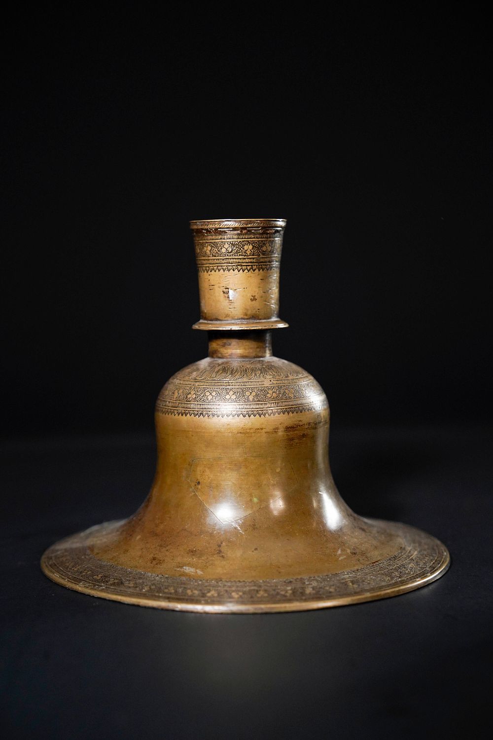 Lot 426: ** NO RESERVE** An Indian Brass Hookah Base,...