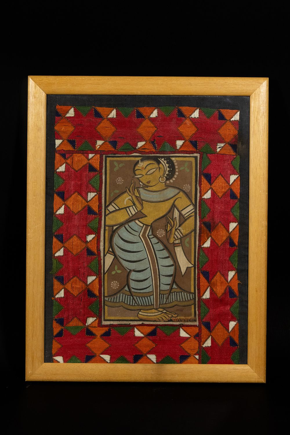 Lot 170: "Untitled" - JAMINI ROY (1887–1972), PAINTING ON CLOTH.