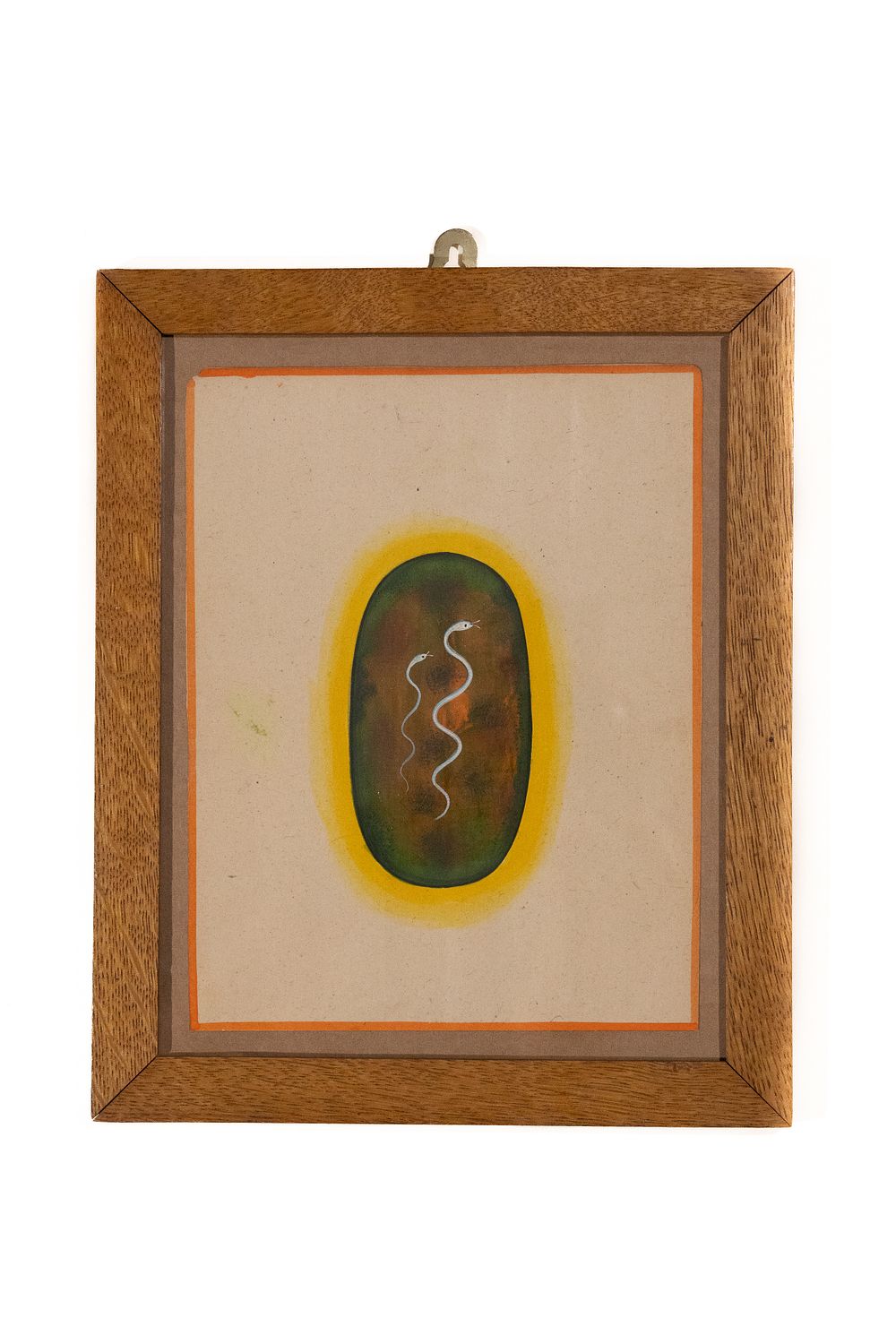 Lot 206: An Indian Tantric Diagram of Dual Serpents in...