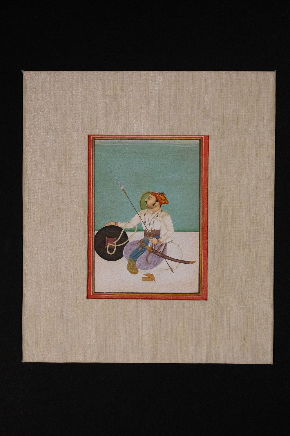 Lot 217: An Indian Miniature Portrait of a Maharaja of...