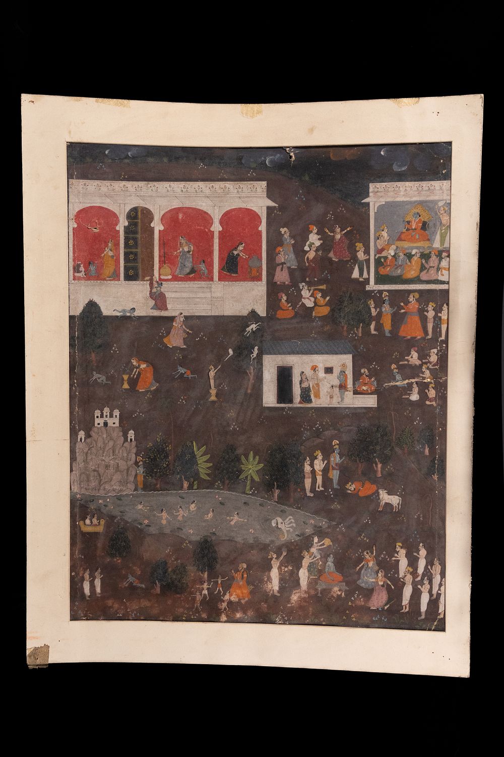 Lot 231: An Indian Painting of a Deccan Ragini Scene,...