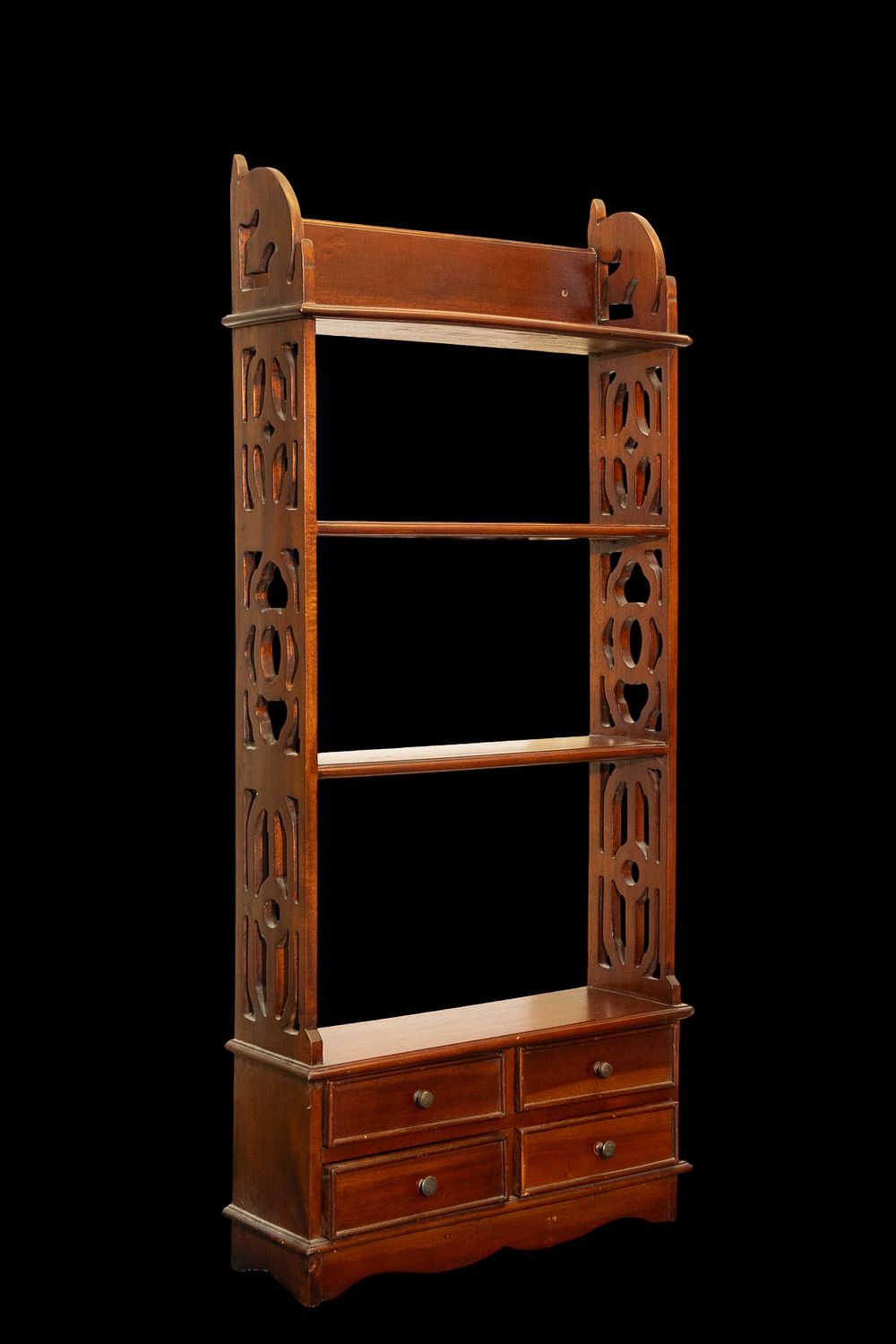 Lot 238: A Chinese Wooden Display Shelf with Drawers, Mid...