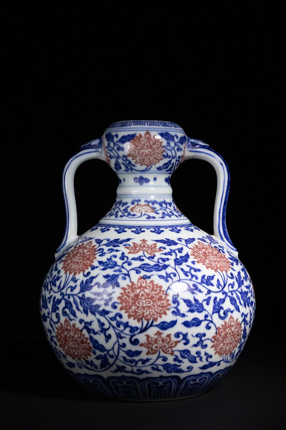Lot 324: A Chinese Blue and White ‘Peony Scroll’ Porcelain...