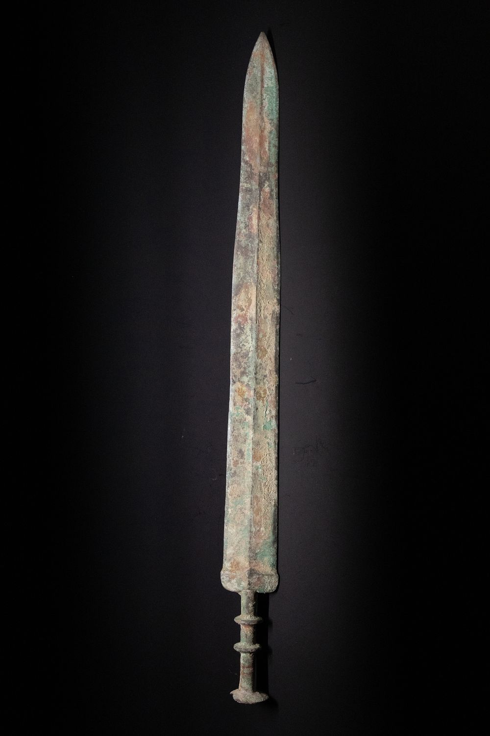 Lot 327: A Chinese Bronze Sword with Flared Pommel, Possibly...