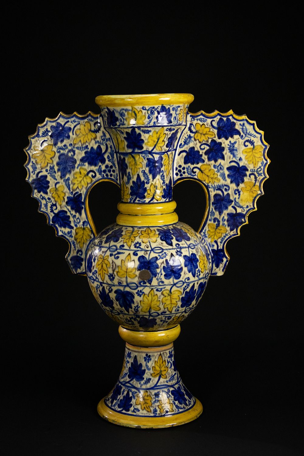 Lot 372: A Biansato Ceramic Vase in Hispano-Moresque Style with...