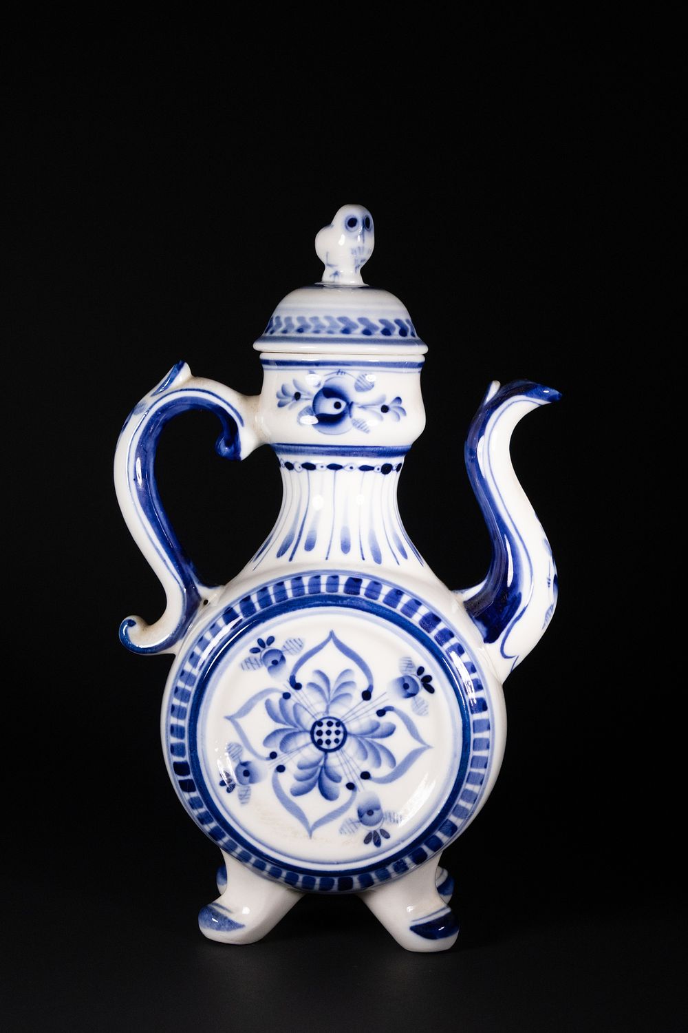 Lot 374: A Dutch Blue and White Delft-Style Ceramic Ewer...