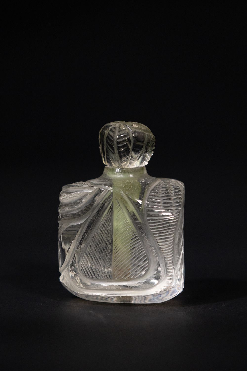 Lot 196: A Mughal Carved Rock Crystal Scent Bottle, 18-19th...