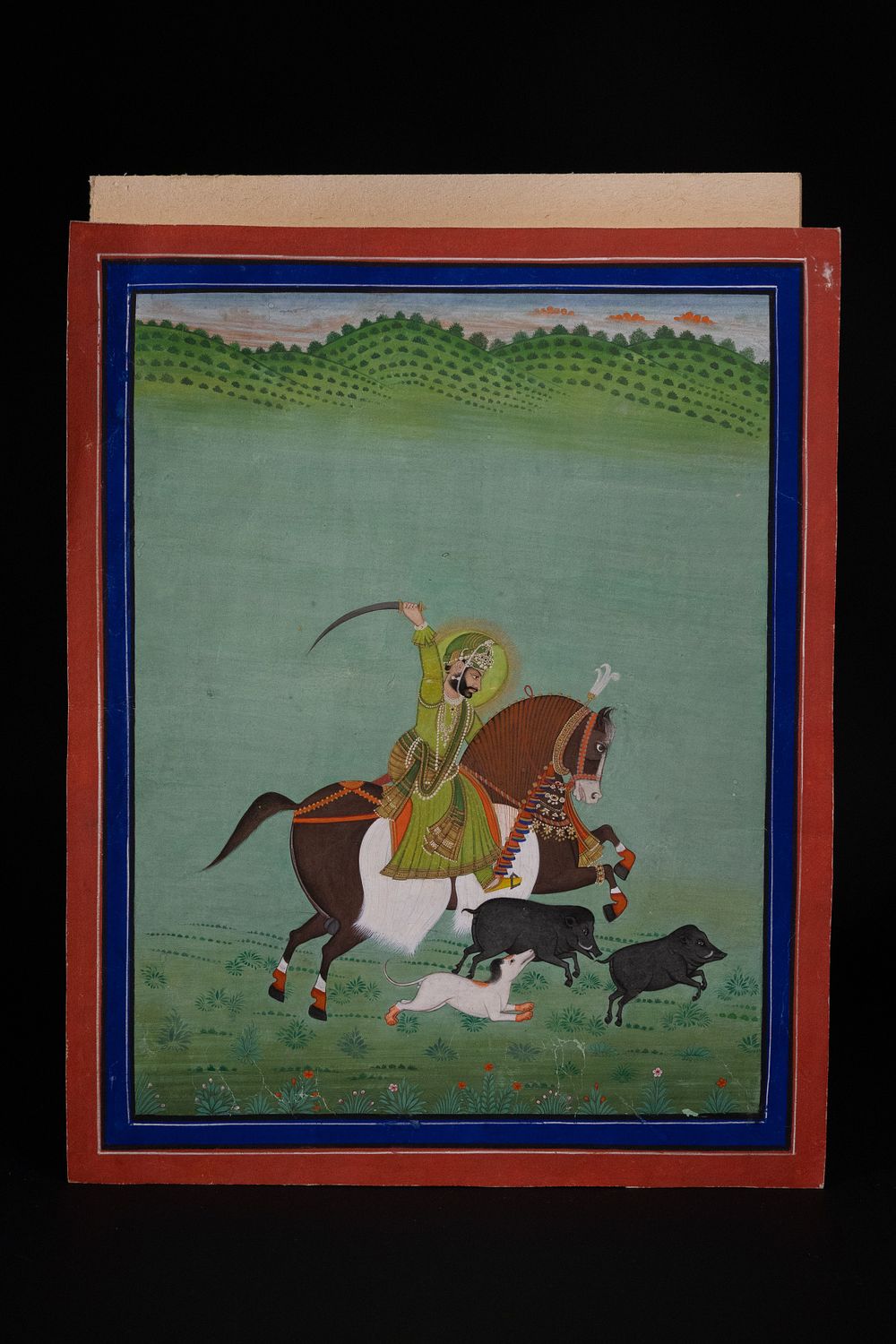 Lot 212: An Indian Painting of Maharana Sarup Singh Hunting...