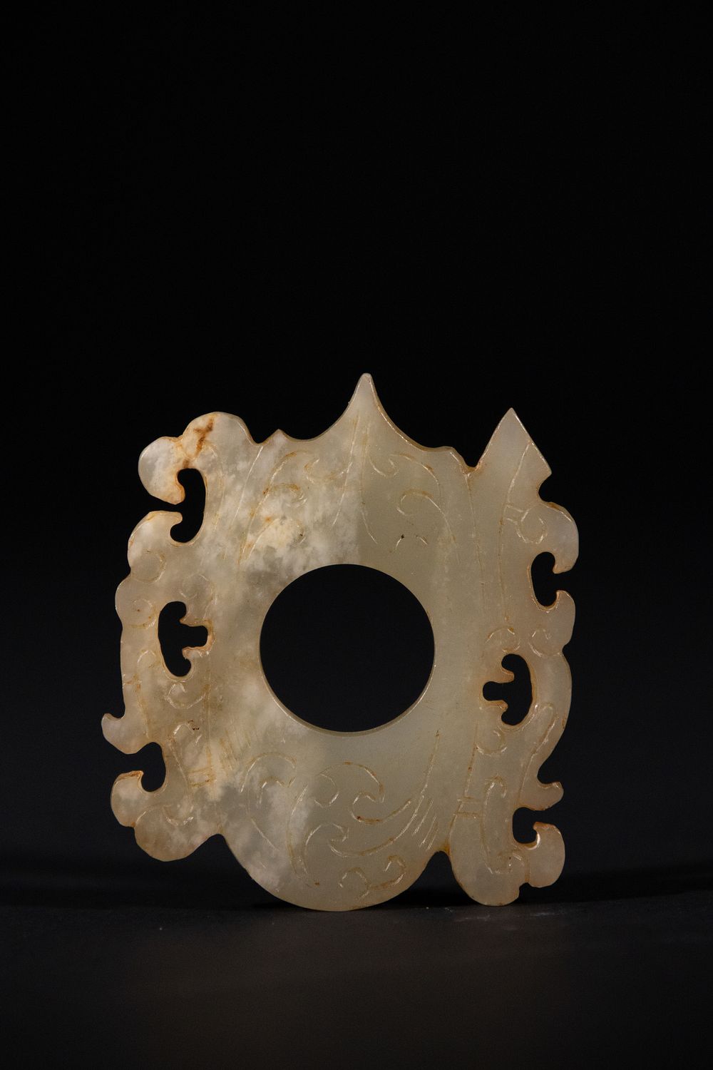 Lot 291: A Chinese Celadon Jade Openwork Plaque, Possibly Ming...