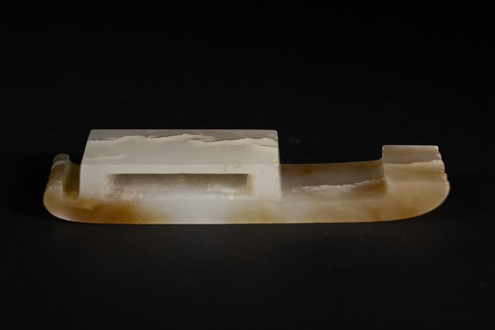 Lot 352: An Ancient Chinese Jade Belt Buckle, Possibly Late...