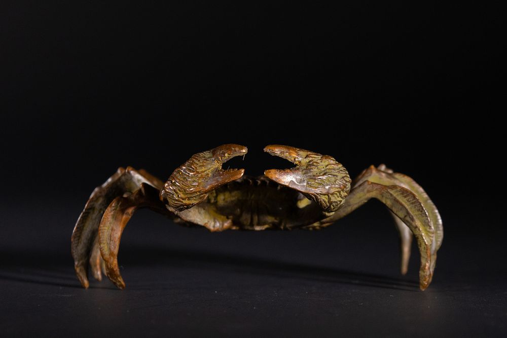 Lot 377: A Large Japanese Bronze Model of a Crab.