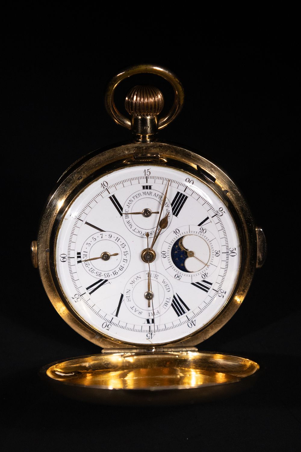 Lot 393: An 18ct Gold Quarter Repeater Pocket Watch with...