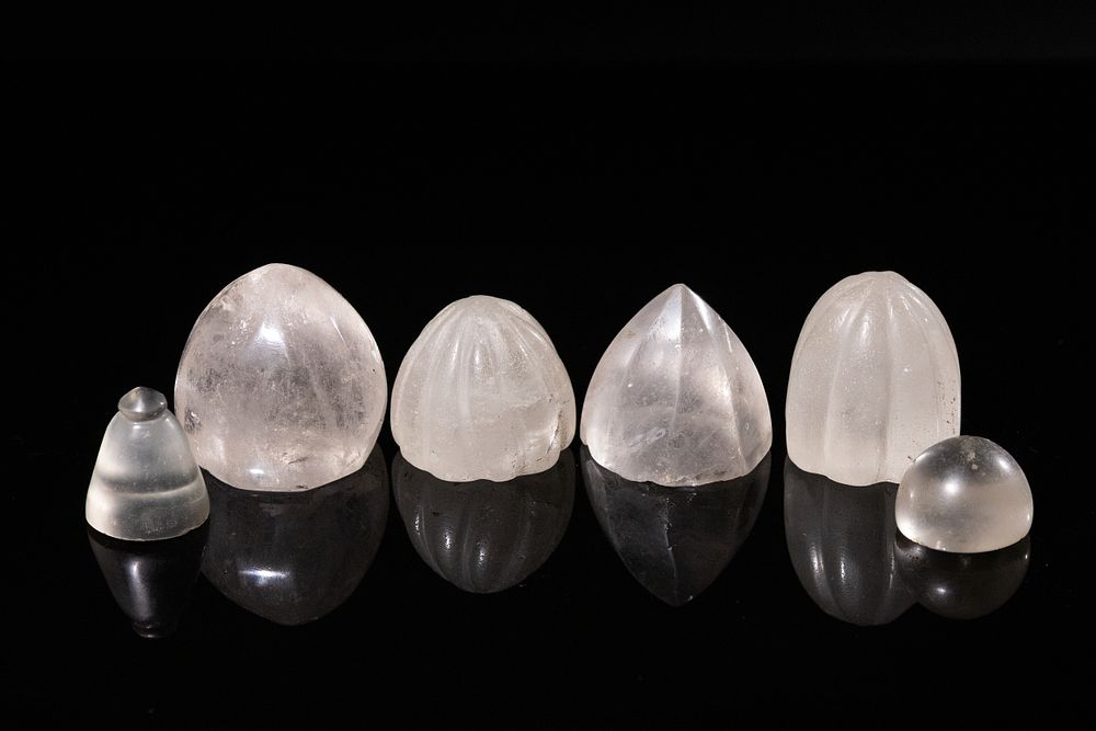 Lot 215: A Collection of Islamic Rock Crystal Chess Pieces,...