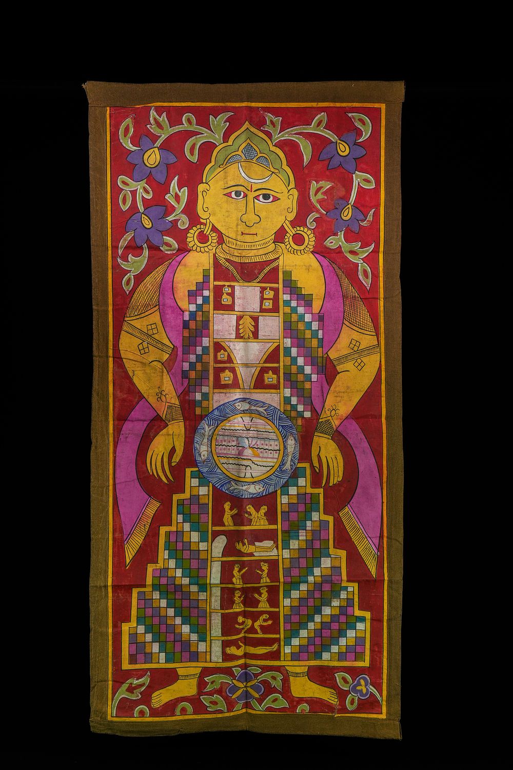 Lot 233: An Indian Jain Tantric Painting of a Standing...