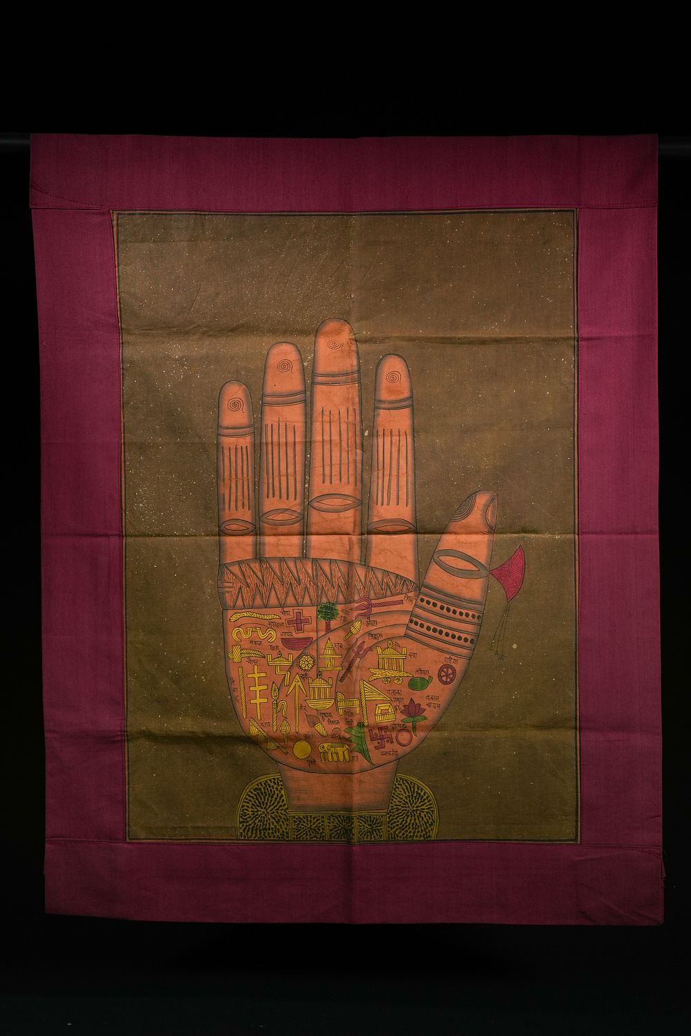 Lot 237: An Indian Tantric Cloth Painting of a Symbolic...