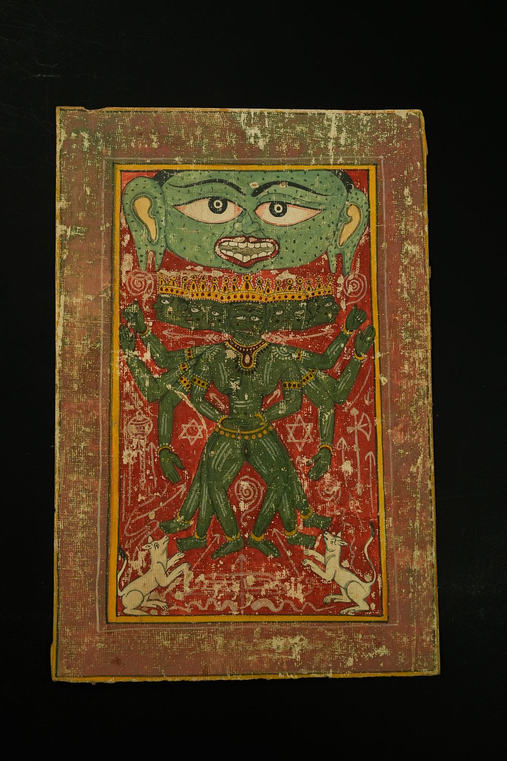 Lot 241: An Indian Jain Tantric Painting of a Multi-Armed...