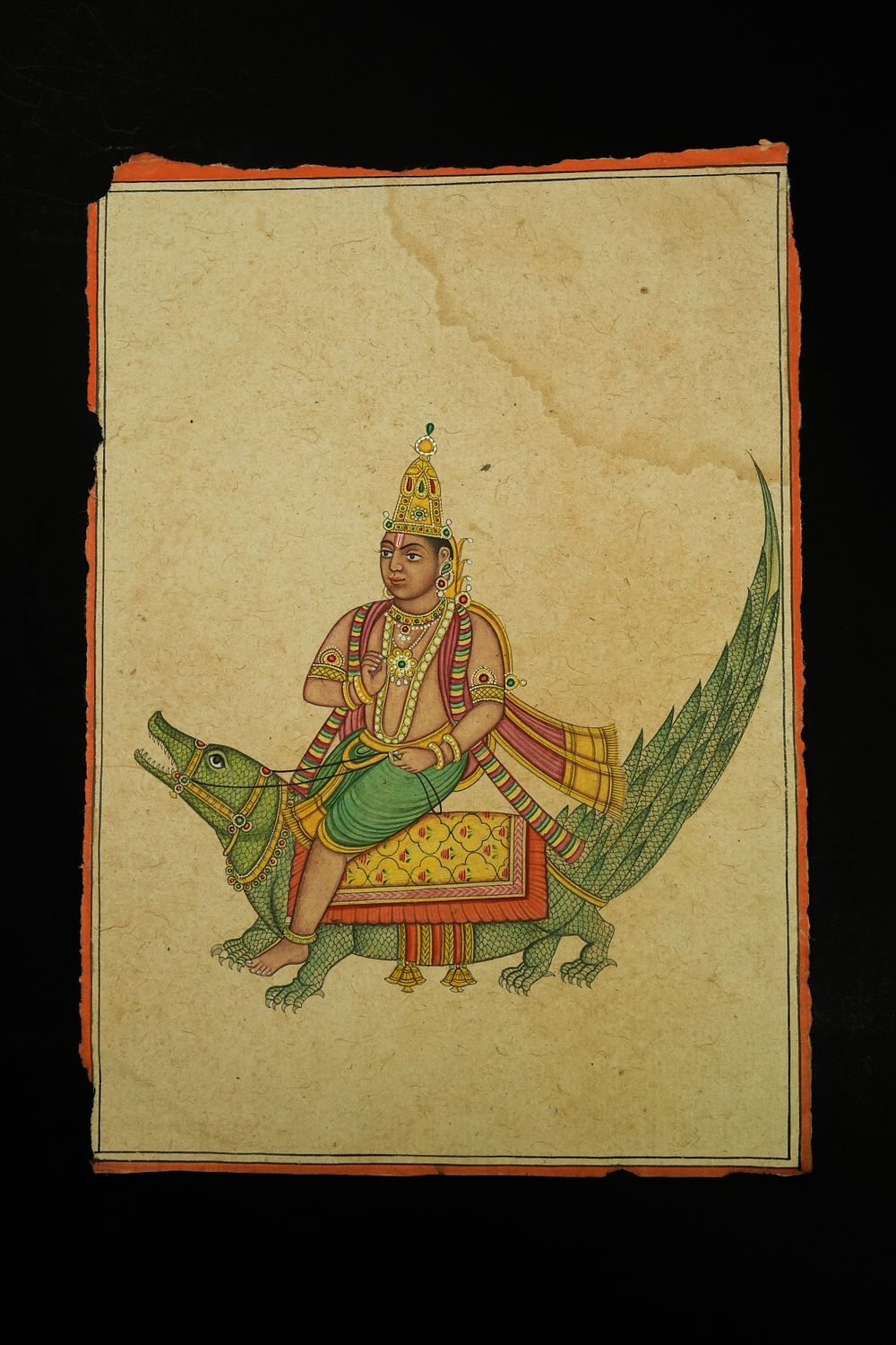 Lot 242: An Indian Painting of the River God Varuna...