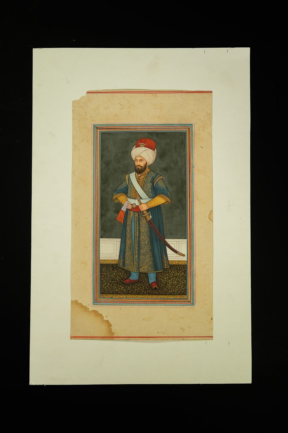 Lot 248: An Indian Miniature Portrait of Zu’lfiqar Khan Nusrat...